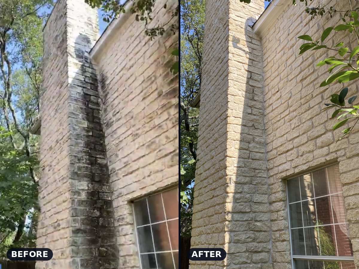 House Wash before and after